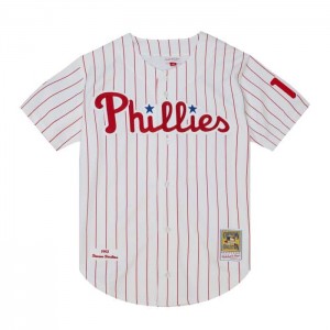 MLB Authentic Mitchell & Ness Darren Daulton Philadelphia Phillies Home World Series 1993 Jersey Hombre | 5678WPDNT