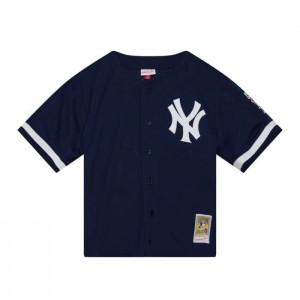 MLB Authentic Mitchell & Ness Derek Jeter New York Yankees 1998 BP Jersey Hombre | 7108HDRWB