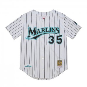 MLB Authentic Mitchell & Ness Dontrelle Willis Florida Marlins Home 2003 Jersey Hombre | 9627PLZNQ