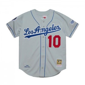 MLB Authentic Mitchell & Ness Hideo Nomo Los Angeles Dodgers Carretera 2002 Jersey Hombre | 5190EVBKG