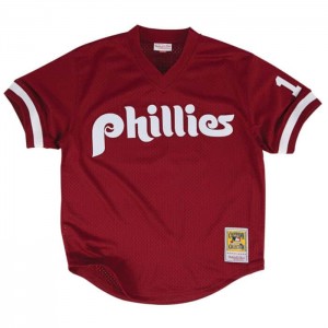 MLB Authentic Mitchell & Ness John Kruk Philadelphia Phillies 1991 Pullover Jersey Hombre | 0127SFDGB