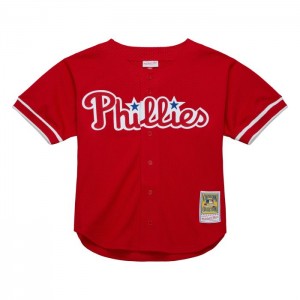 MLB Authentic Mitchell & Ness John Kruk Philadelphia Phillies 1993 Jersey Hombre | 2046JOANI