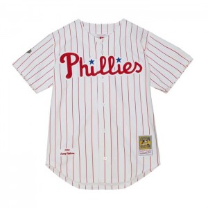 MLB Authentic Mitchell & Ness Lenny Dykstra Philadelphia Phillies Home World Series 1993 Jersey Hombre | 3976RGUTZ