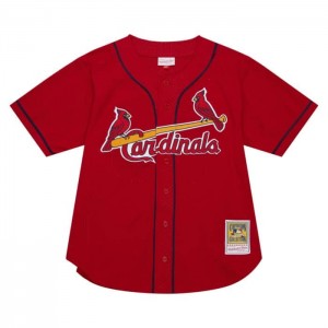 MLB Authentic Mitchell & Ness Mark Mcgwire St. Louis Cardinals 1998 BP Jersey Hombre | 5374WBEXV