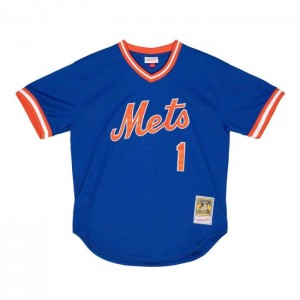 MLB Authentic Mitchell & Ness Mookie Wilson New York Mets 1986 BP Jersey Hombre | 3942NYFPR