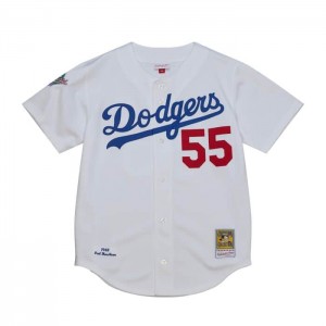 MLB Authentic Mitchell & Ness Orel Hershiser Los Angeles Dodgers Home 1988 Jersey Hombre | 4726UOQDC