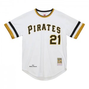 MLB Authentic Mitchell & Ness Roberto Clemente Pittsburgh Pirates Home 1971 Jersey Hombre | 0192EPTLV