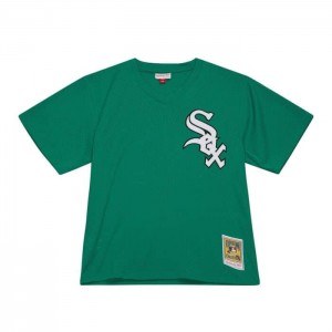 MLB Authentic Mitchell & Ness St. Patrick's Day Frank Thomas Chicago White Sox 1996 BP Jersey Hombre | 1895BOCYV