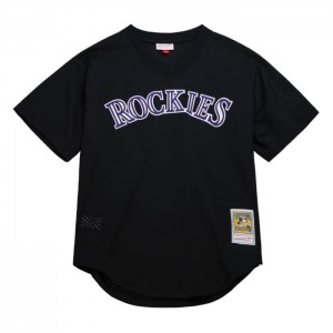 MLB Authentic Mitchell & Ness Todd Helton Colorado Rockies 1998 Pullover Jersey Hombre | 8372RMPEW