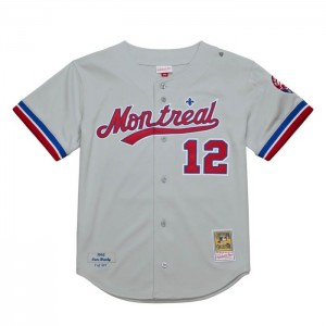 MLB Authentic Mitchell & Ness Tom Brady Montreal Expos Carretera 1995 Jersey Hombre | 0698KDUBO