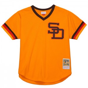 MLB Authentic Mitchell & Ness Tony Gwynn San Diego Padres Dark 1982 Jersey Hombre | 1386FLDKY
