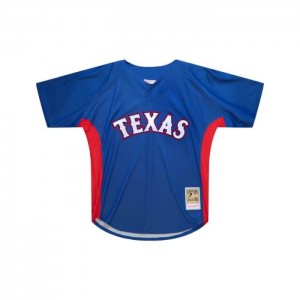 MLB Authentic Mitchell & Ness Vladimir Guerrero Texas Rangers 2010 BP Jersey Hombre | 0394XMWKA