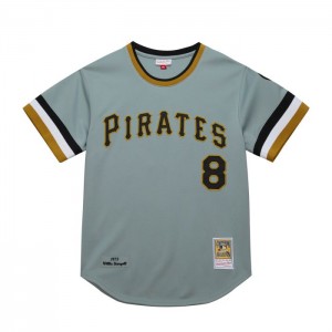 MLB Authentic Mitchell & Ness Willie Stargell Pittsburgh Pirates Carretera 1973 Jersey Hombre | 9785BVPUK