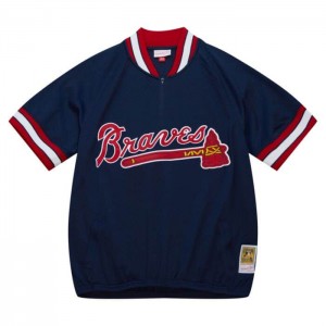 Mesh BP Jerseys Mitchell & Ness Atlanta Braves 1991 BP Jersey Hombre | 3168MDCTL