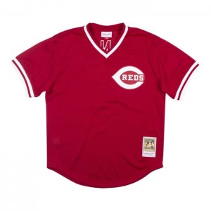 Mesh BP Jerseys Mitchell & Ness BP Cincinnati Reds 1983 Johnny Bench Hombre | 3970HTQJE