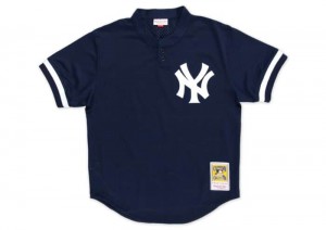 Mesh BP Jerseys Mitchell & Ness Bernie Williams New York Yankees 1995 Pullover Jersey Hombre | 8567BWUNS