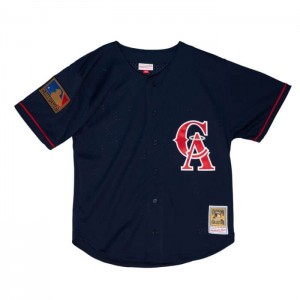 Mesh BP Jerseys Mitchell & Ness Bo Jackson California Angels 1994 Button Front Hombre | 9470QYGWZ