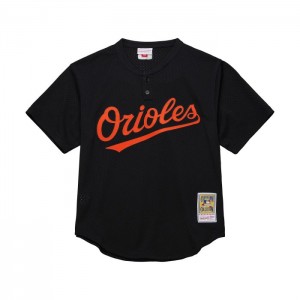 Mesh BP Jerseys Mitchell & Ness Cal Ripken Jr Baltimore Orioles Dark 2001 BP Jersey Hombre | 5902WNYET