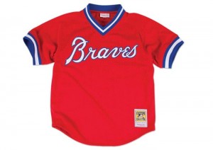 Mesh BP Jerseys Mitchell & Ness Dale Murphy Atlanta Braves 1980 Pullover Jersey Hombre | 9650QAPVE