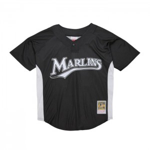 Mesh BP Jerseys Mitchell & Ness Dontrelle Willis Florida Marlins Dark 2007 BP Jersey Hombre | 4170PMSDL