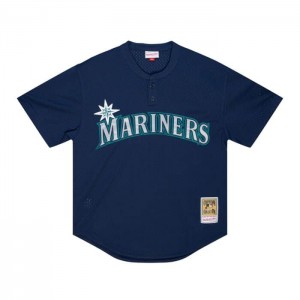 Mesh BP Jerseys Mitchell & Ness Edgar Martinez Seattle Mariners 1995 Pullover Hombre | 6435BNQJO