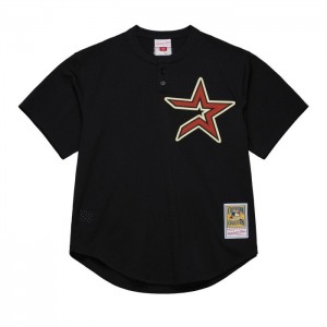 Mesh BP Jerseys Mitchell & Ness Jeff Bagwell Houston Astros Dark 2001 BP Jersey Hombre | 4671UPXIS