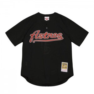 Mesh BP Jerseys Mitchell & Ness Jeff Bagwell Houston Astros 2002 BP Jersey Hombre | 2584FICXL