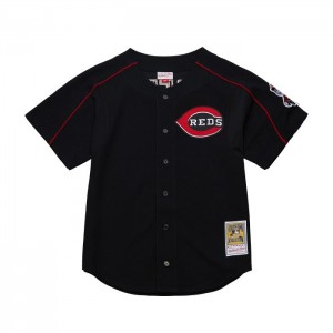 Mesh BP Jerseys Mitchell & Ness Ken Griffey Jr Cincinnati Reds Dark 2004 BP Jersey Hombre | 1635CIVGP