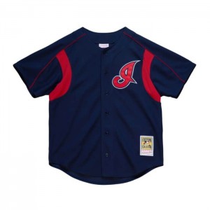 Mesh BP Jerseys Mitchell & Ness Omar Vizquel Cleveland Indians 2004 BP Jersey Hombre | 9120UQNMT