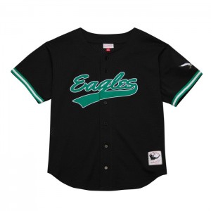 Mesh BP Jerseys Mitchell & Ness On The Clock Mesh Button Front Philadelphia Eagles Hombre | 1687YNCPA