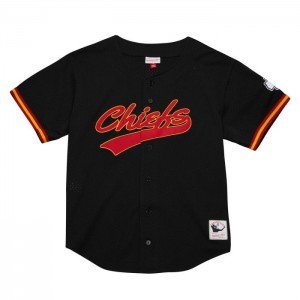 Mesh BP Jerseys Mitchell & Ness On The Clock Mesh Button Front Kansas City Chiefs Hombre | 6709VQSAJ