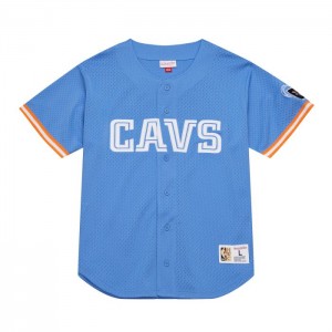 Mesh BP Jerseys Mitchell & Ness On The Clock Mesh Button Front Cleveland Cavaliers Hombre | 7610SWUPG