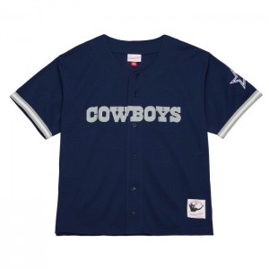 Mesh BP Jerseys Mitchell & Ness On The Clock Mesh Button Front Dallas Cowboys Hombre | 7105BEMPY