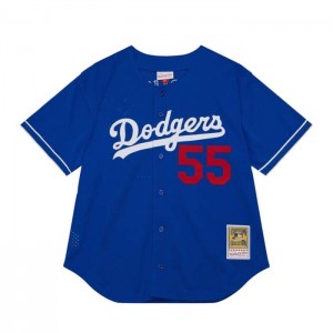 Mesh BP Jerseys Mitchell & Ness Orel Hershiser Los Angeles Dodgers 2000 BP Jersey Hombre | 9207VTJLD