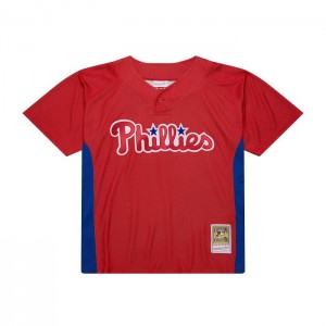 Mesh BP Jerseys Mitchell & Ness Roy Halladay Philadelphia Phillies Dark 2010 BP Jersey Hombre | 5436TUCLI