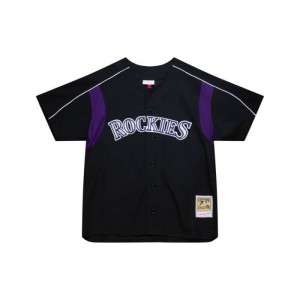 Mesh BP Jerseys Mitchell & Ness Todd Helton Colorado Rockies 2003 BP Jersey Hombre | 8423DVAQG