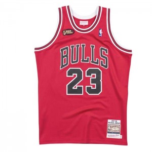 Michael Jordan Mitchell & Ness Michael Jordan Chicago Bulls Carretera Finals 1997-98 Jersey Hombre | 5174ZDJEN