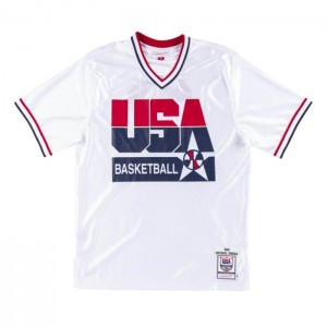 Michael Jordan Mitchell & Ness Shooting Shirt Team USA 1992 Hombre | 0354YUZAM