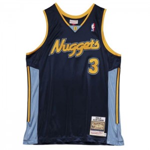 NBA Authentic Mitchell & Ness Allen Iverson Denver Nuggets 2006-07 Jersey Hombre | 3490QEGWD
