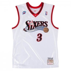 NBA Authentic Mitchell & Ness Allen Iverson 2001-02 Philadelphia 76ers Hombre | 4257WCKIQ