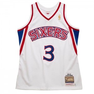 NBA Authentic Mitchell & Ness Allen Iverson Philadelphia 76ers 1996-97 Jersey Hombre | 2390XFAOV