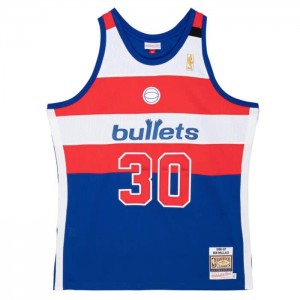 NBA Authentic Mitchell & Ness Ben Wallace Washington Bullets 1996-97 Jersey Hombre | 9237NZOUM