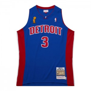 NBA Authentic Mitchell & Ness Ben Wallace Detroit Pistons Dark Finals 2004 Jersey Hombre | 2306JCUWQ
