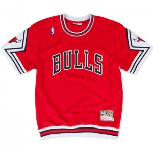 NBA Authentic Mitchell & Ness Chicago Bulls 1987-88 Shooting Shirt Hombre | 8739UOLPV