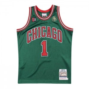 NBA Authentic Mitchell & Ness Chicago Bulls Alternate 2008-09 Derrick Rose Hombre | 7650RLIWN