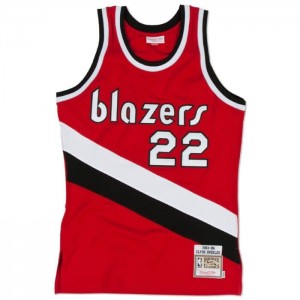 NBA Authentic Mitchell & Ness Clyde Drexler 1983-84 Portland Trail Blazers Hombre | 9287KUHPQ