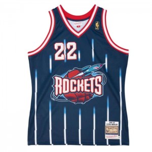 NBA Authentic Mitchell & Ness Clyde Drexler Houston Rockets Carretera 1996-97 Jersey Hombre | 4651CODVM