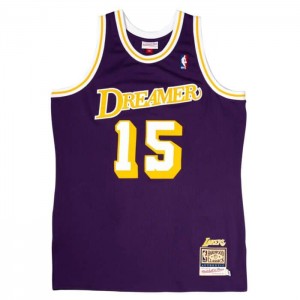 NBA Authentic Mitchell & Ness DREAMER x Los Angeles Lakers Jersey Hombre | 2078IWUJY