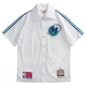 NBA Authentic Mitchell & Ness Dallas Mavericks 1980-81 Shooting Shirt Hombre | 8019ZLKQV
