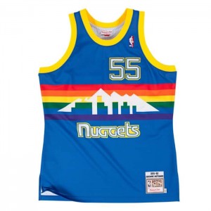 NBA Authentic Mitchell & Ness Dikembe Mutombo 1991-92 Denver Nuggets Hombre | 8531UBQXK